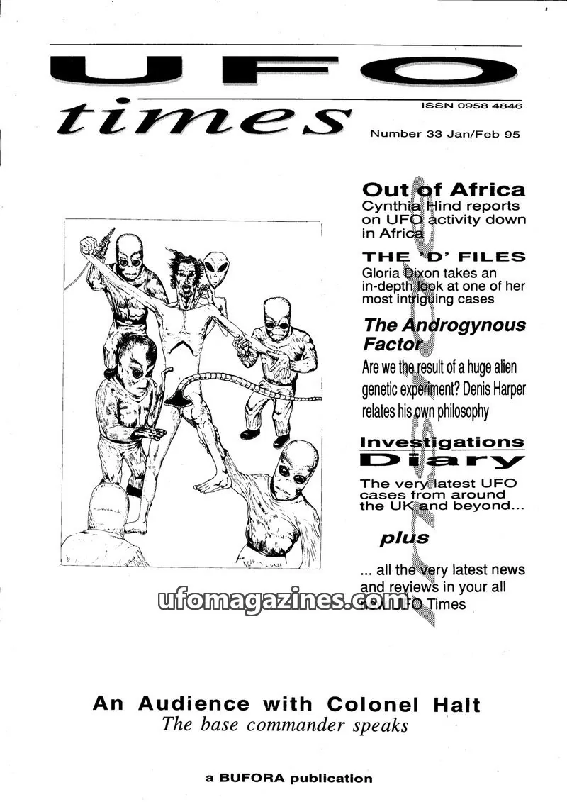 Cover of BUFORA - 1989-1997 UFO Times issue 33: UFO times