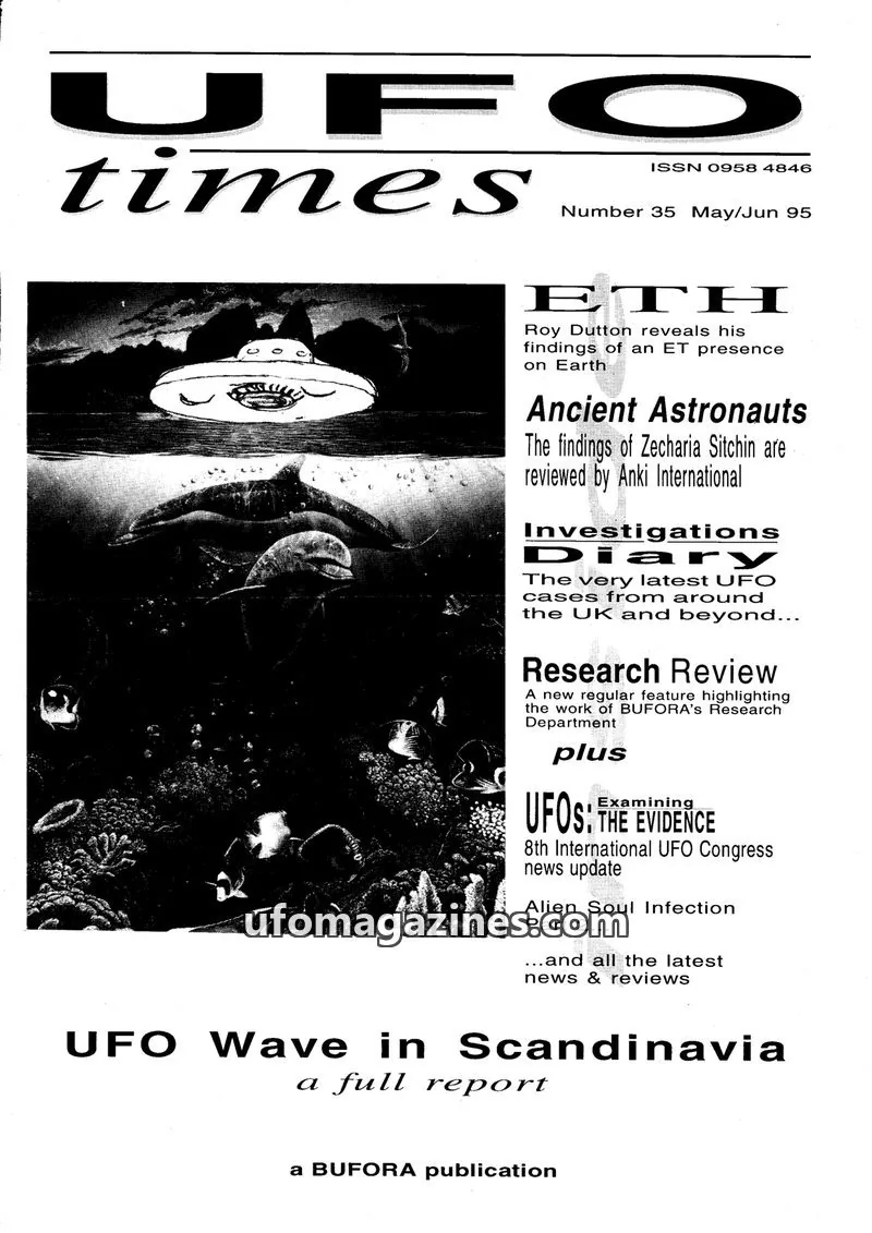 Cover of BUFORA - 1989-1997 UFO Times issue 35: UFO times