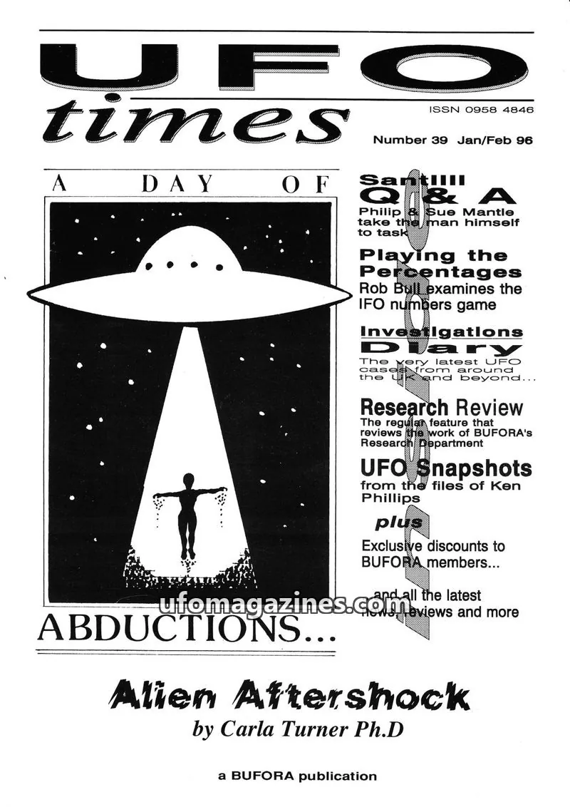 Cover of BUFORA issue 39: UFO times