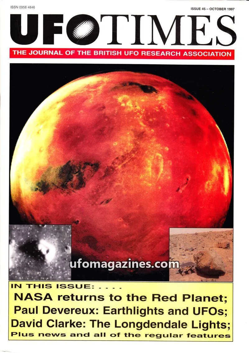 Cover of THE BRITISH UFO RESEARCH ASSOCIATION issue 45: UFOTIMES