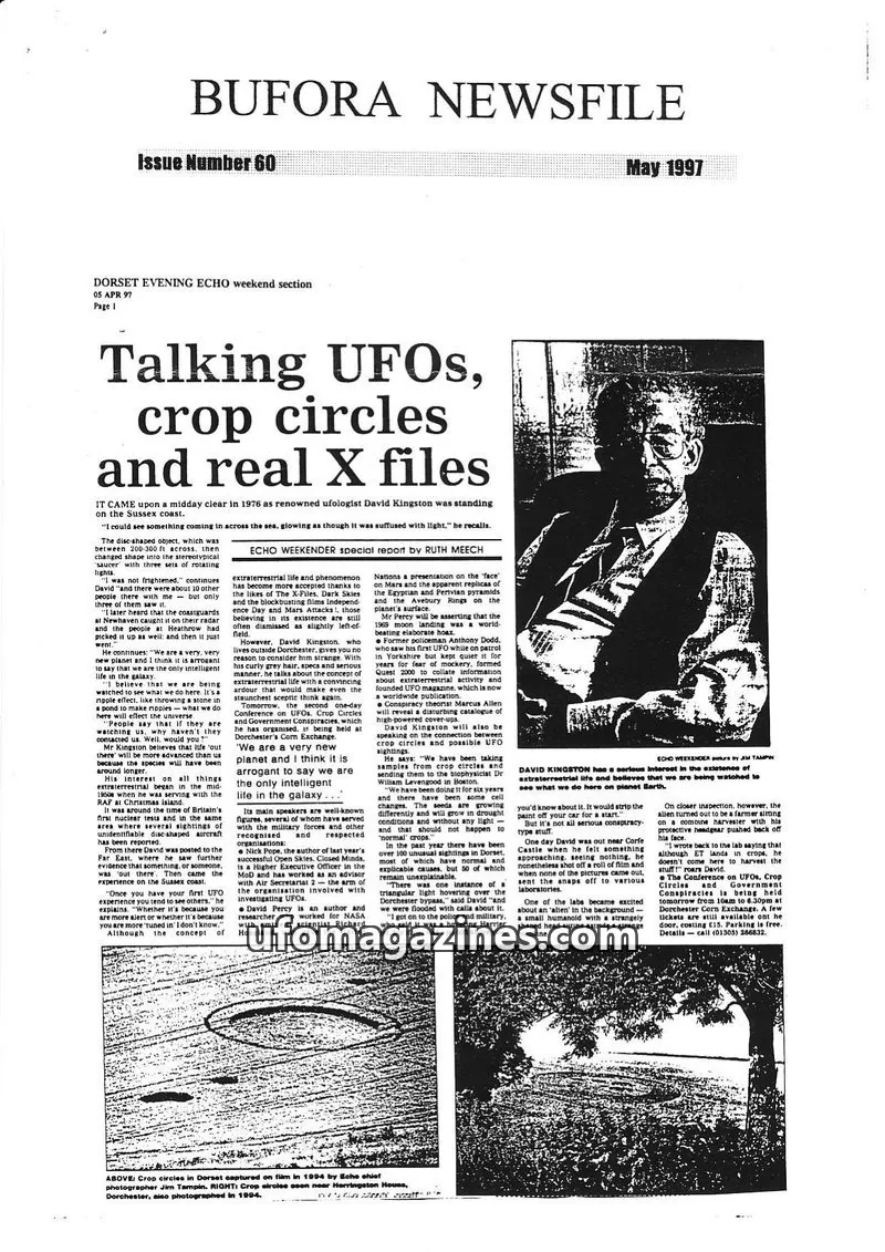 Cover of BUFORA - 1993-2000 BUFORA Newsfiles issue 60: BUFORA NEWSFILE