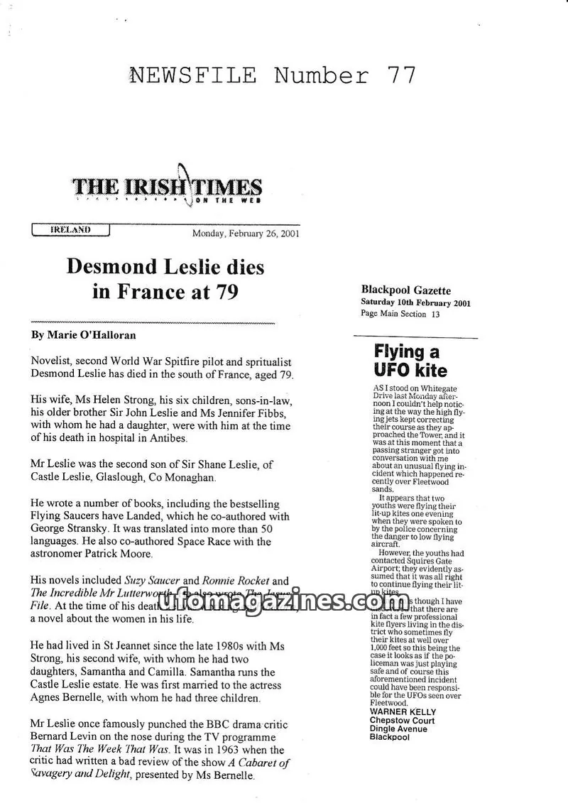 Cover of BUFORA - 1993-2000 BUFORA Newsfiles issue 77: NEWSFILE