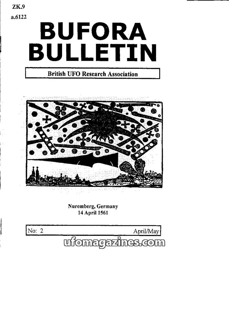 Cover of British UFO Research Association (BUFORA Ltd) issue 2: BUFORA BULLETIN