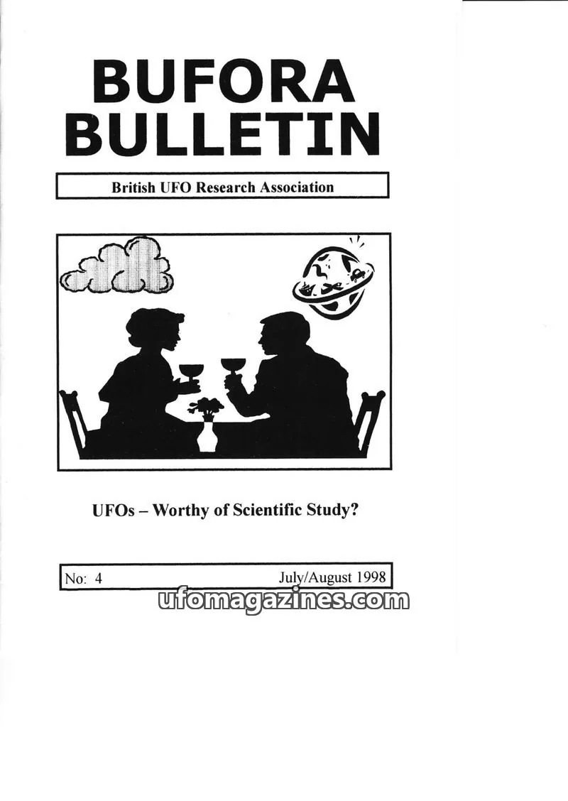 Cover of The British UFO Research Association (BUFORA Ltd) issue 4: BUFORA BULLETIN