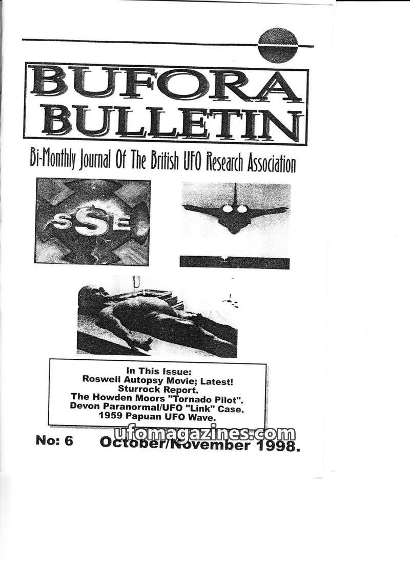 Cover of British UFO Research Association issue 6: BUFORA BULLETIN