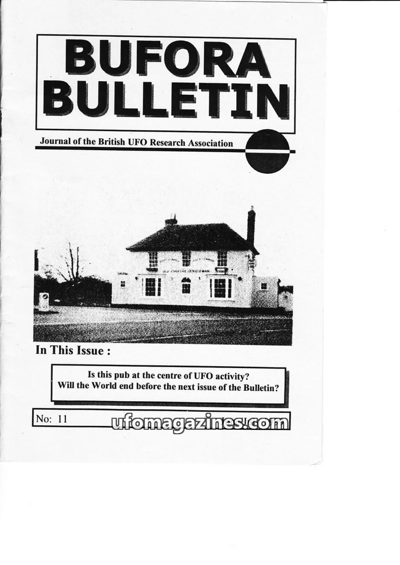 Cover of British UFO Research Association issue 11: BUFORA BULLETIN