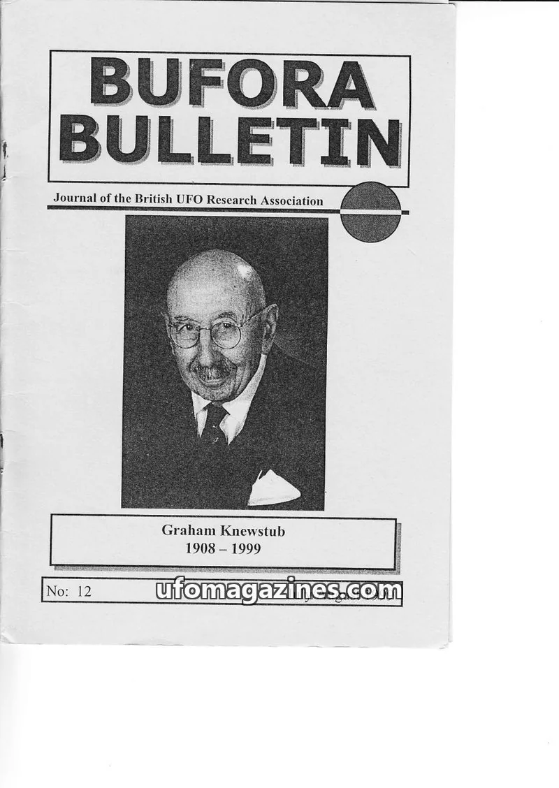 Cover of British UFO Research Association issue 12: BUFORA BULLETIN