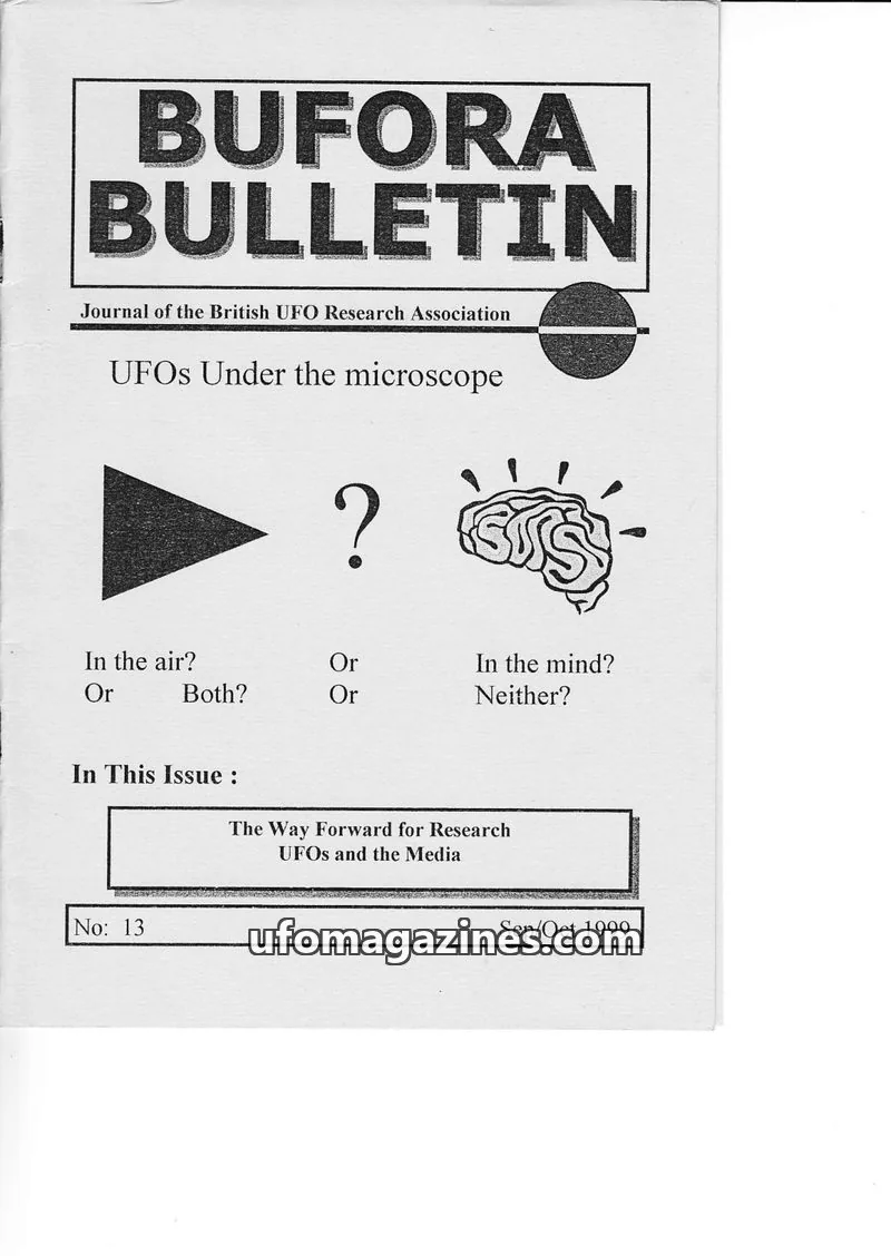 Cover of BUFORA issue 13: BUFORA BULLETIN