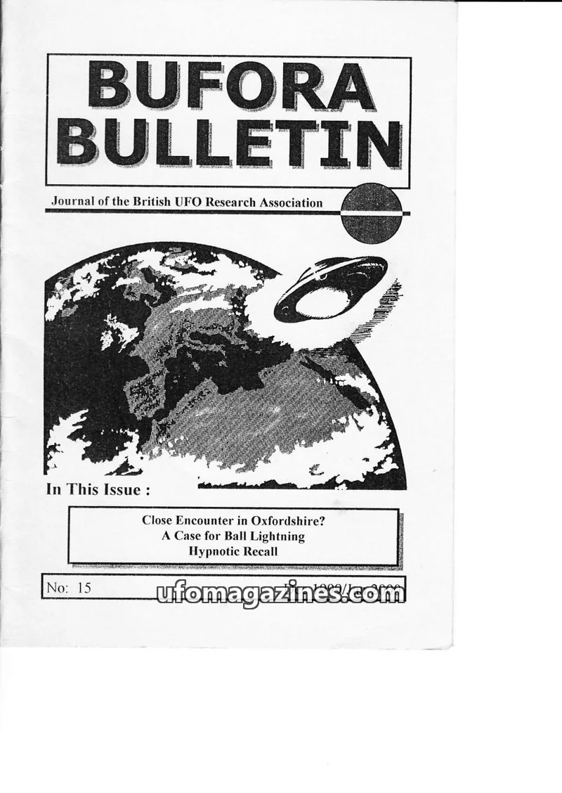 Cover of BUFORA - 1998-2001 BUFORA Bulletin2 issue 15: BUFORA BULLETIN