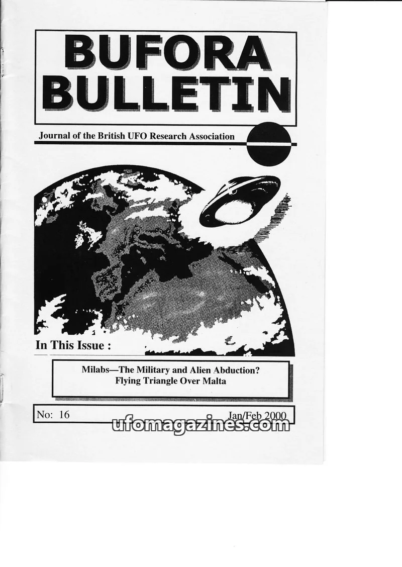 Cover of BUFORA issue 16: BUFORA BULLETIN