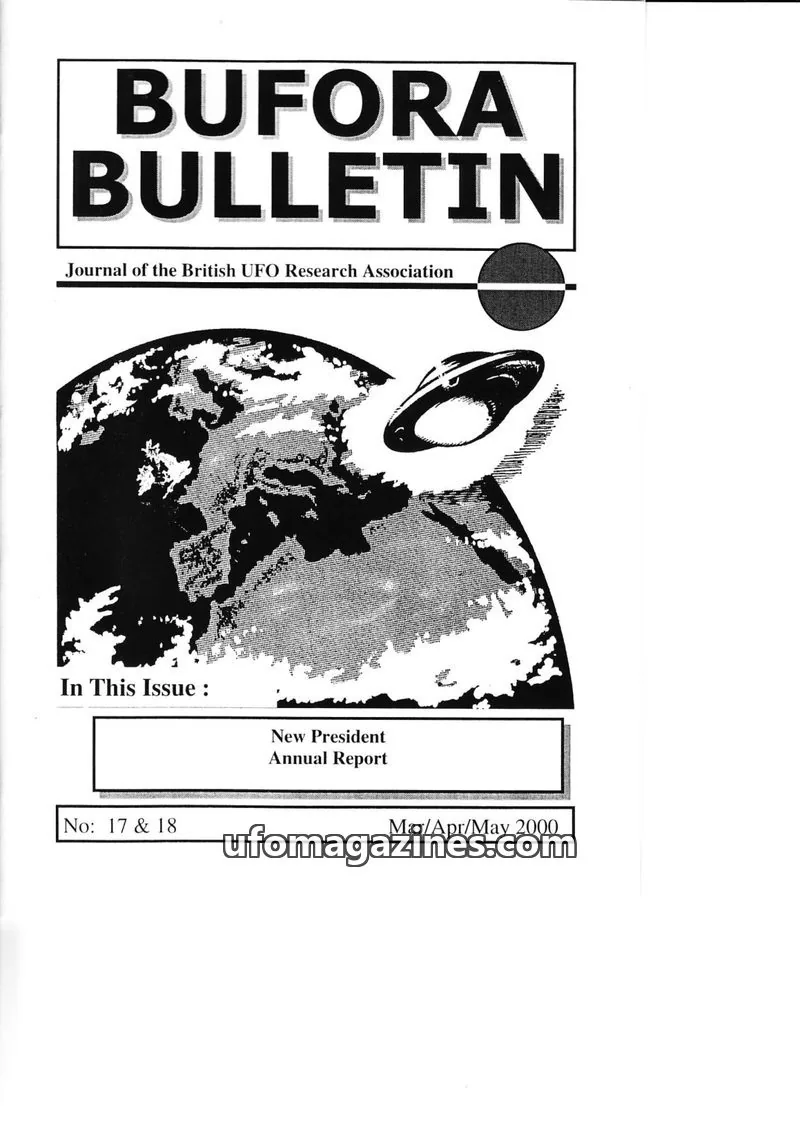 Cover of British UFO Research Association issue 17 & 18: BUFORA BULLETIN