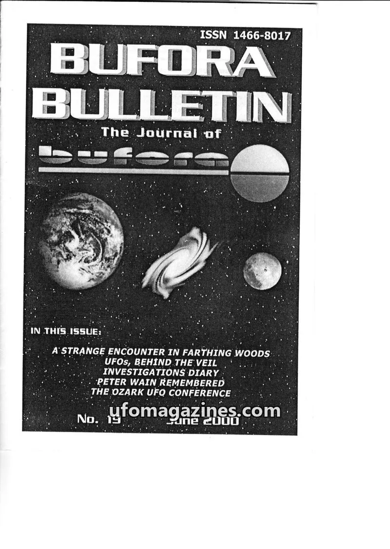 Cover of BUFORA - 1998-2001 BUFORA Bulletin2 issue 19: BUFORA BULLETIN