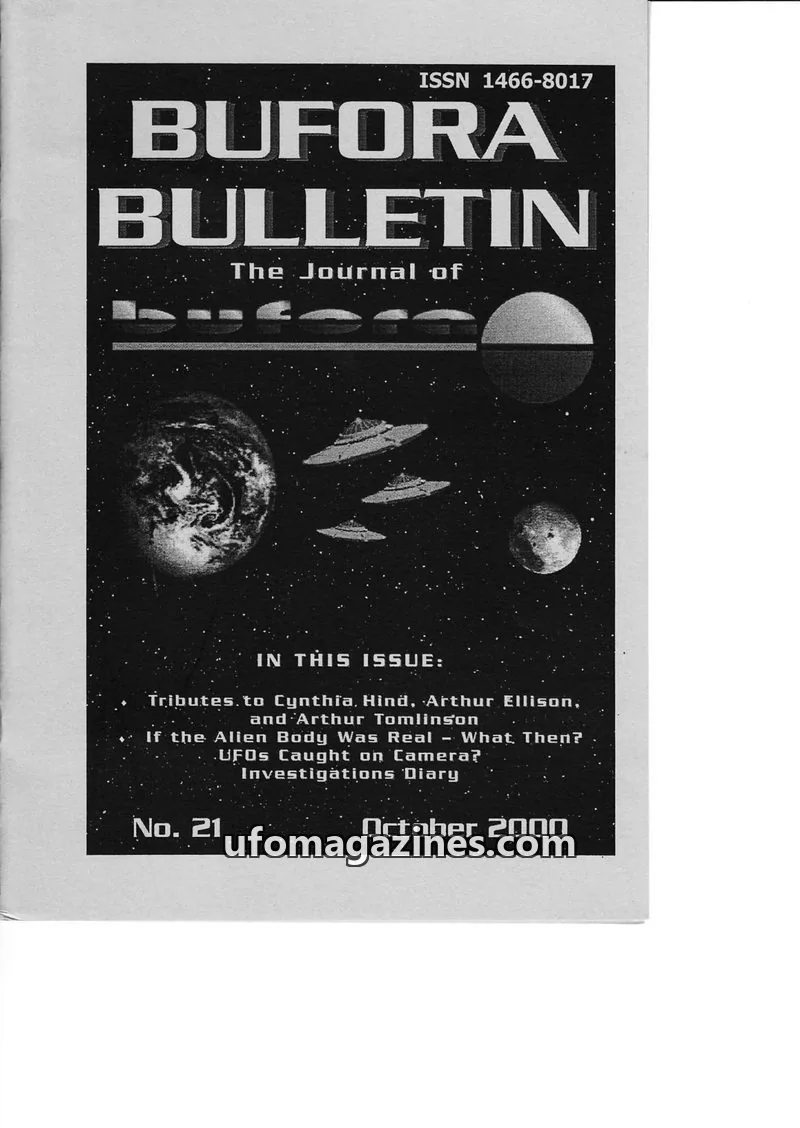 Cover of BUFORA issue 21: BUFORA BULLETIN