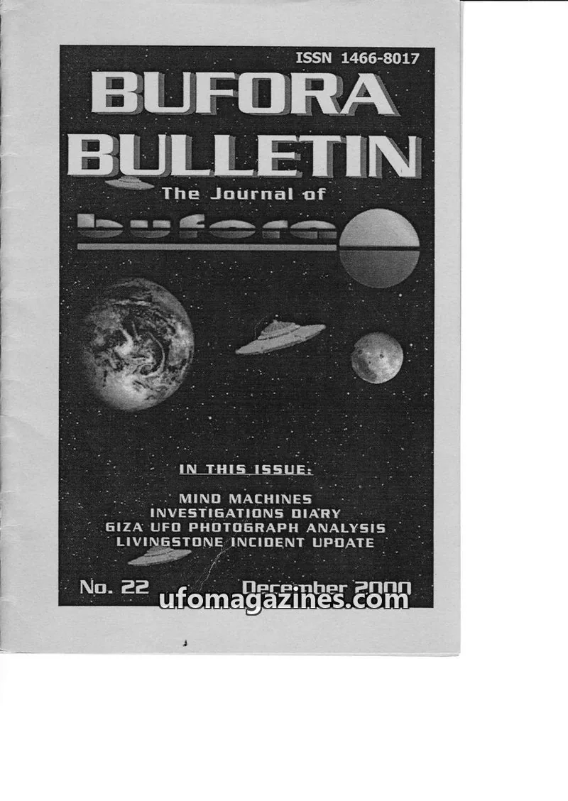 Cover of BUFORA issue 22: BUFORA BULLETIN