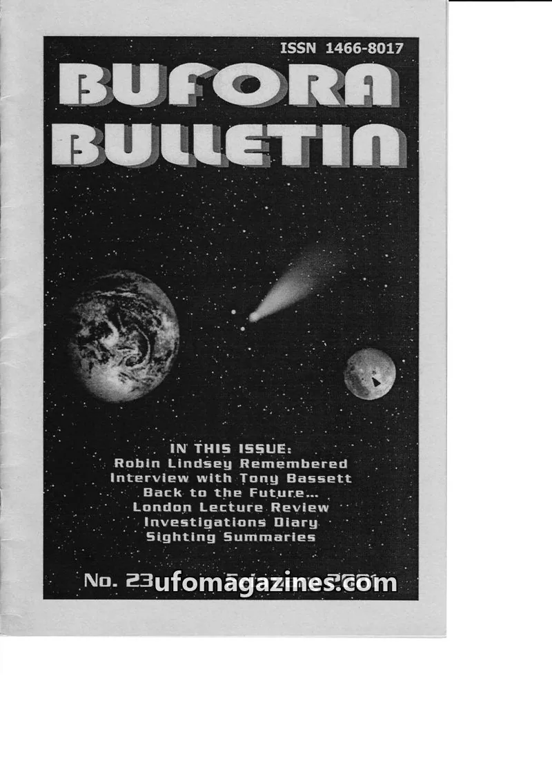 Cover of BUFORA issue 23: BUFORA BULLETIN
