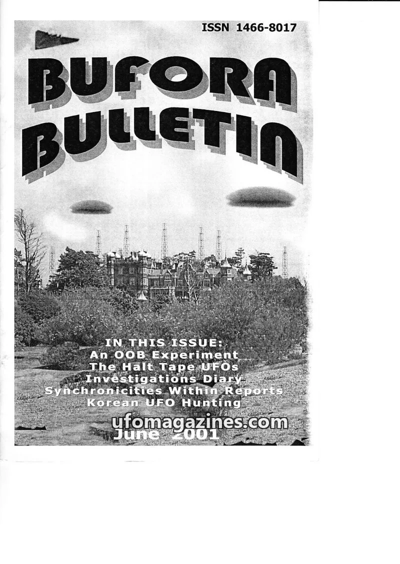 Cover of BUFORA issue June 2001: BUFORA BULLETIN