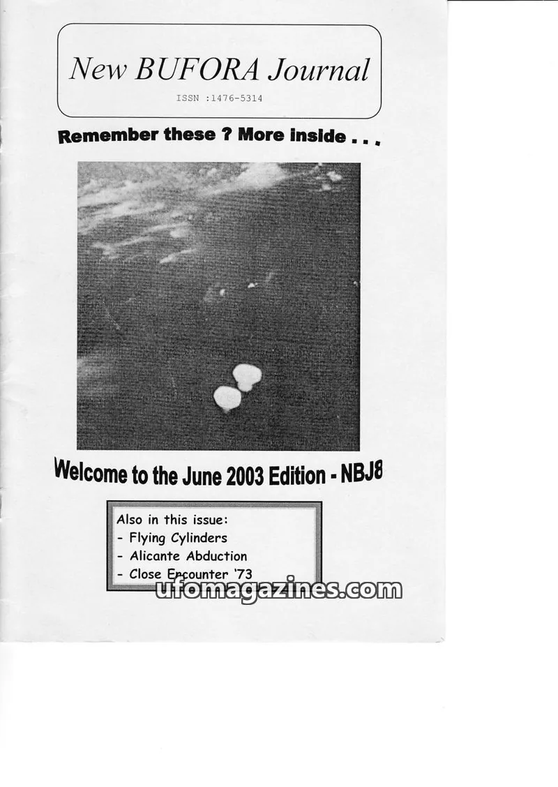 Cover of BUFORA - 2002-2005 New BUFORA Journal issue No.8: New BUFORA Journal