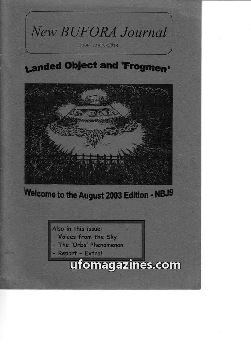 Cover of BUFORA - 2002-2005 New BUFORA Journal issue 9: New BUFORA Journal
