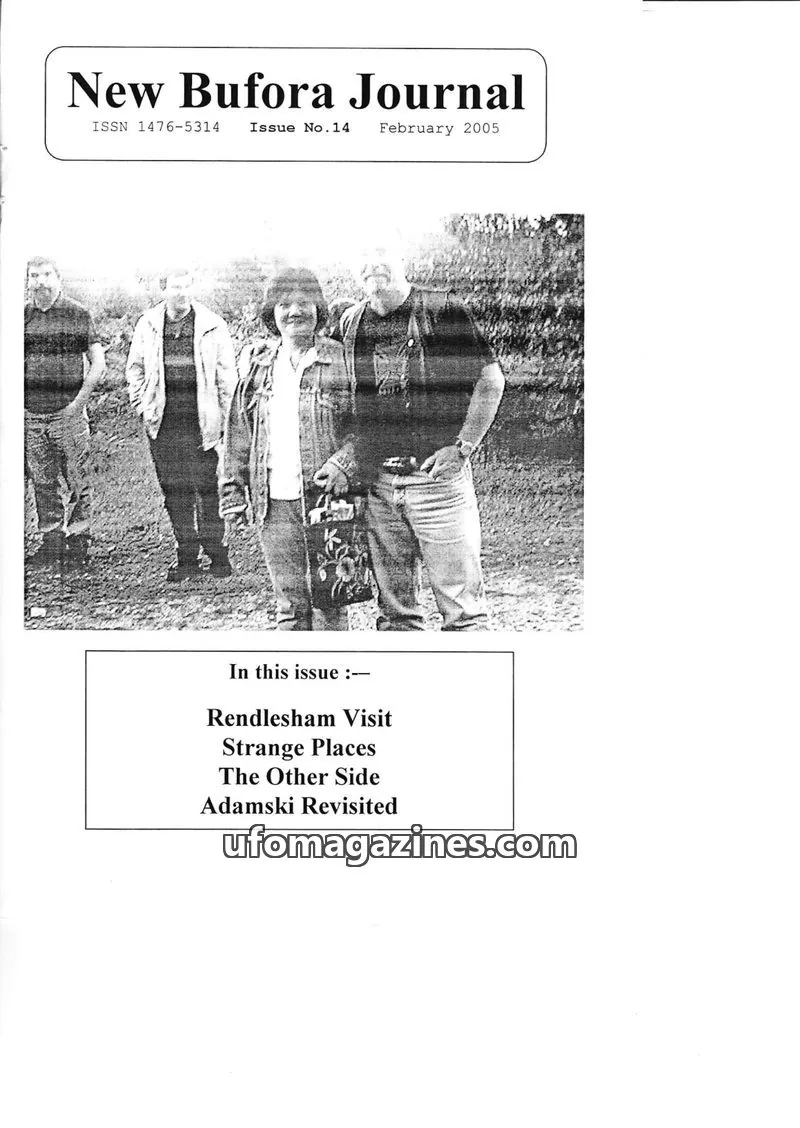 Cover of BUFORA - 2002-2005 New BUFORA Journal issue No.14: New Bufora Journal