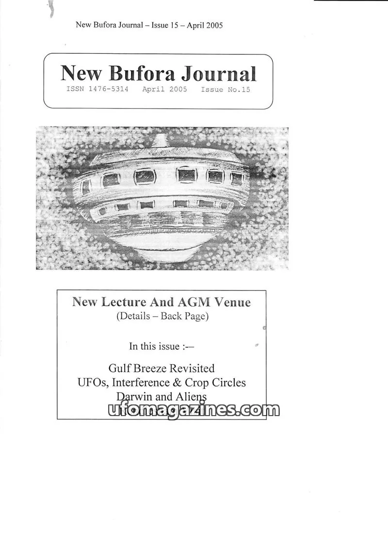Cover of BUFORA - 2002-2005 New BUFORA Journal issue 15: New Bufora Journal