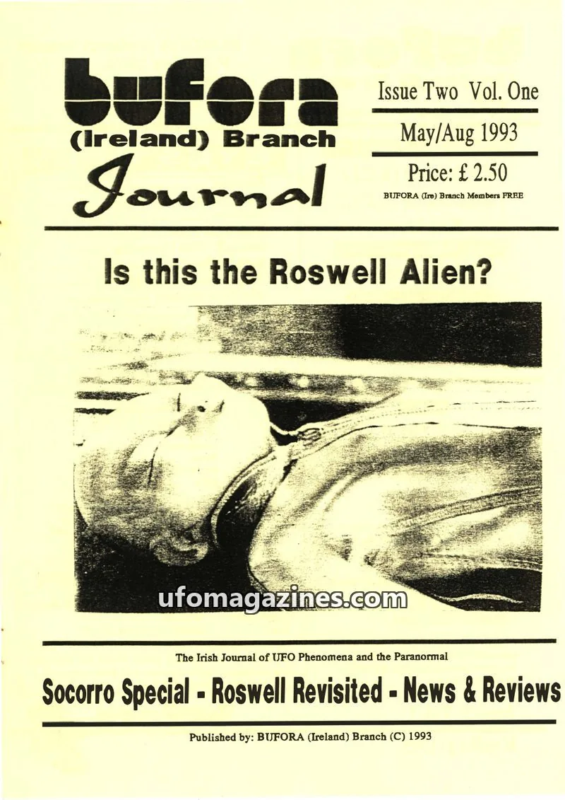 Cover of BUFORA Ireland Branch Journal issue Issue Two Vol. One: Bufara (Ireland) Branch Journal