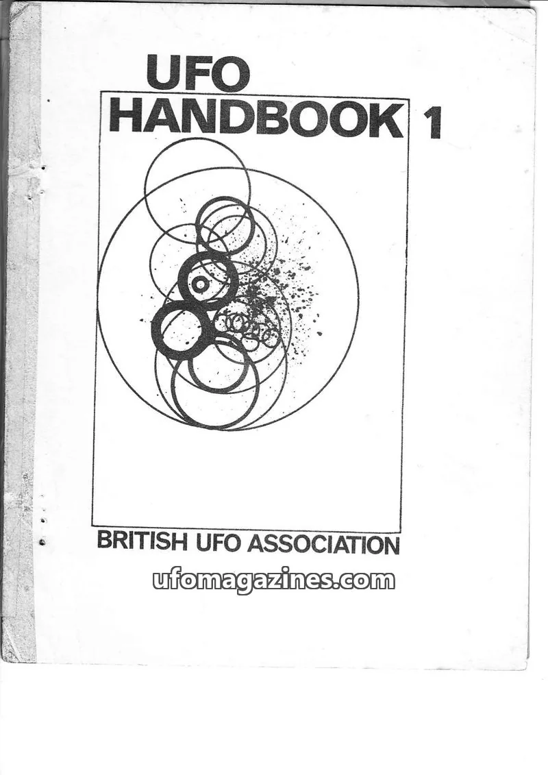 Cover of THE BRITISH U. F. O. ASSOCIATION issue 1: UFO HANDBOOK 1