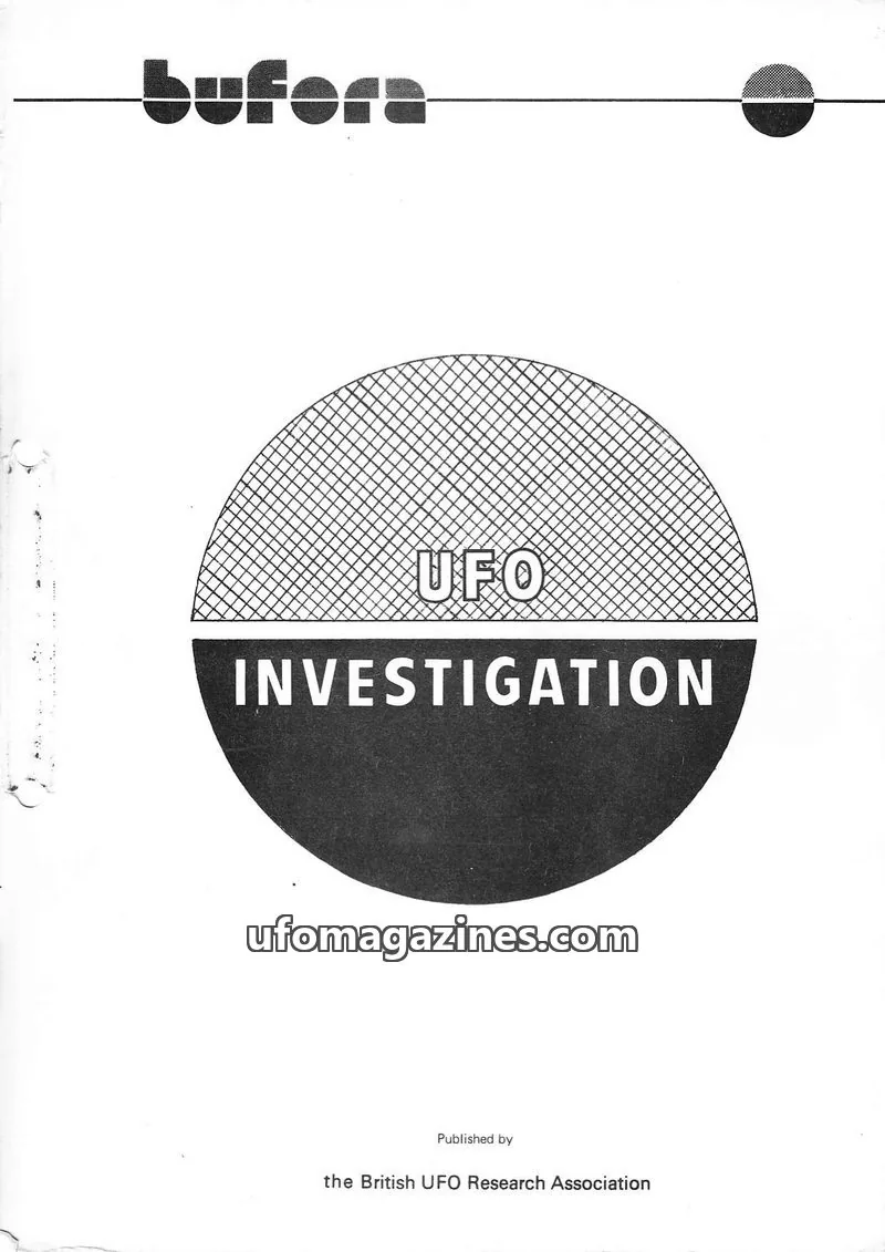 Cover of British UFO Research Association issue REV 2/79: Bufora UFO Investigation