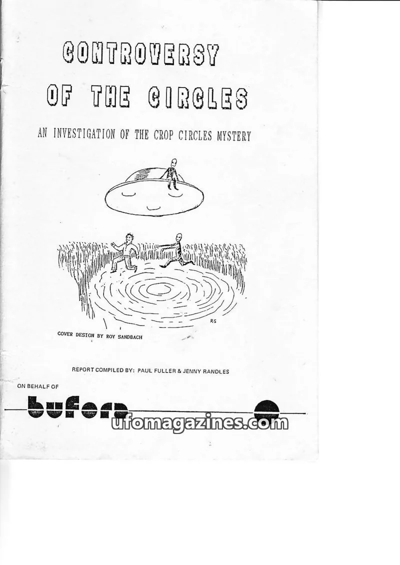 Cover of BUFORA issue Mystery of the Circles: CONTROVERSY OF THE CIRCLES