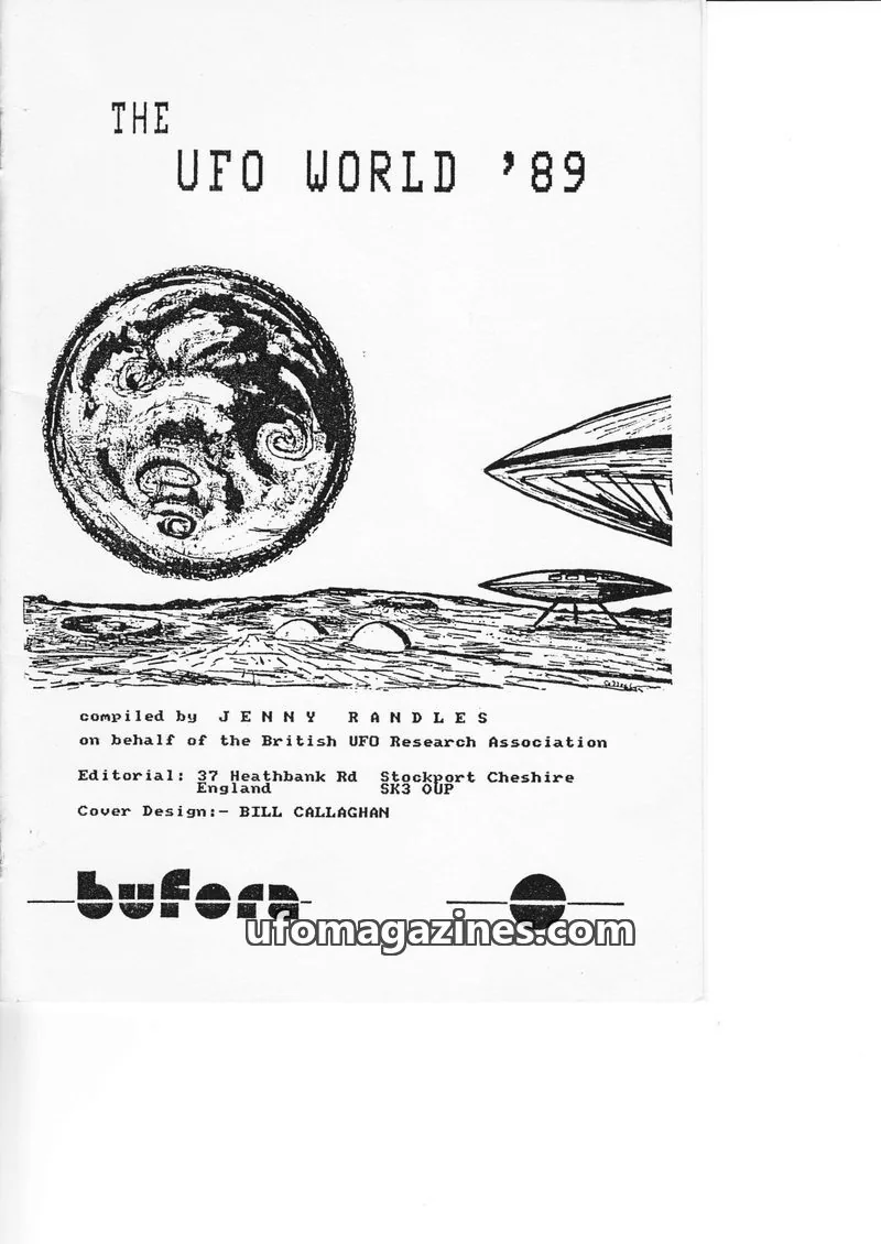 Cover of BUFORA issue 1989: THE UFO WORLD '89
