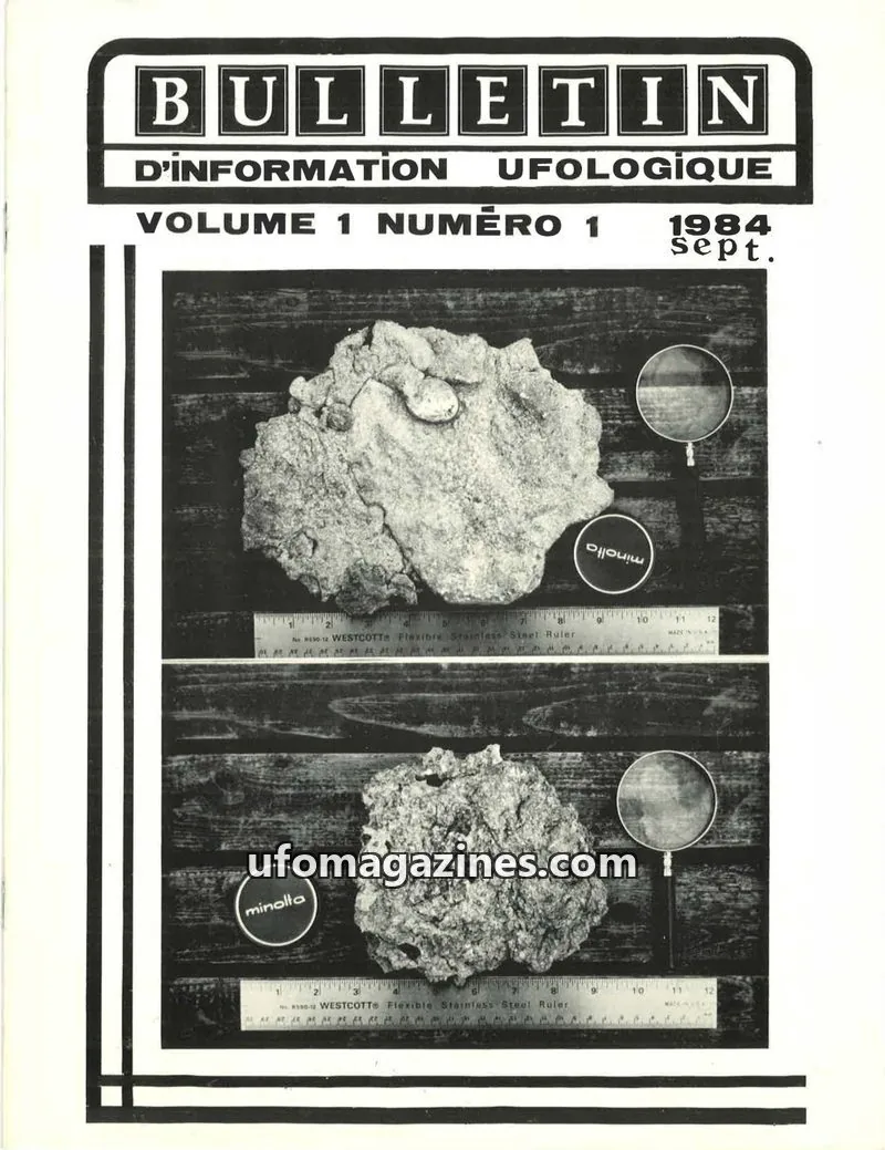 Cover of CCOI issue 1: BULLETIN D'INFORMATION UFOLOGIQUE