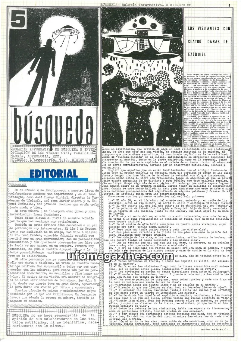 Cover of Busqueda Boletin issue 5: BÚSQUEDA