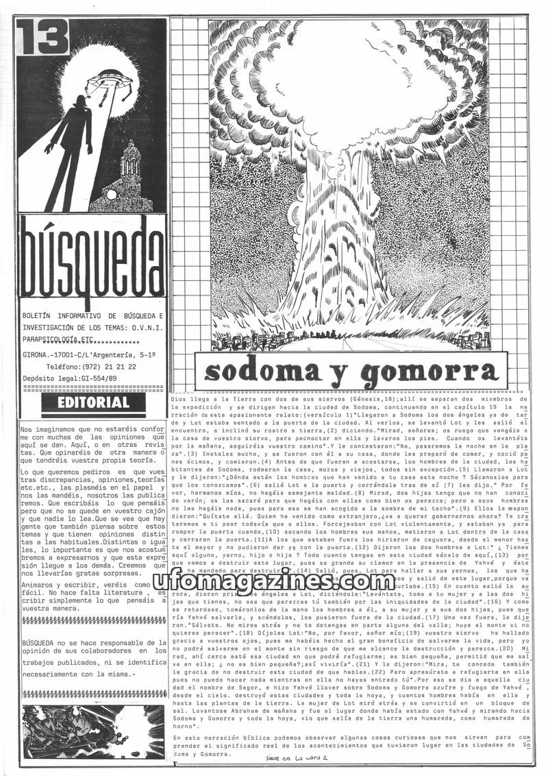 Cover of Busqueda Boletin issue 13: Búsqueda