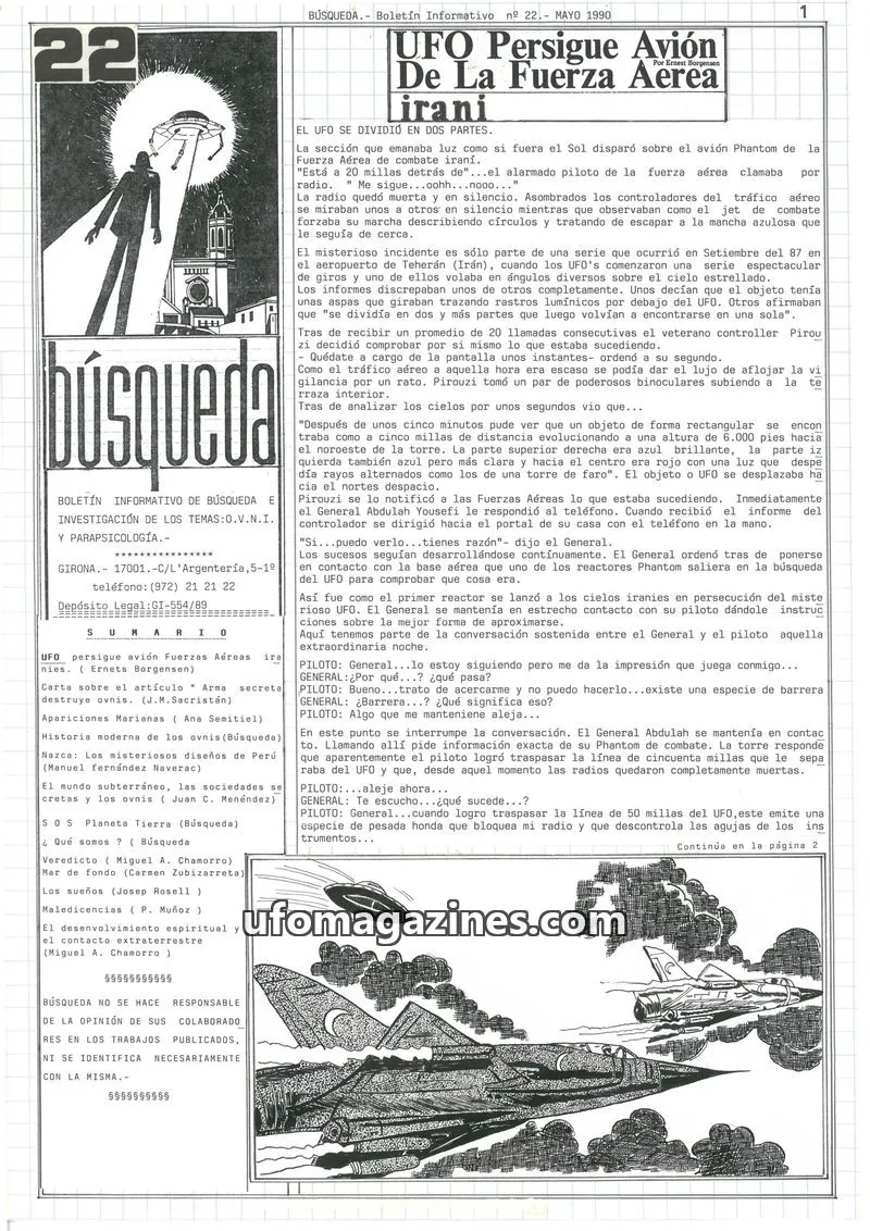 Cover of Busqueda Boletin issue 22: Búsqueda