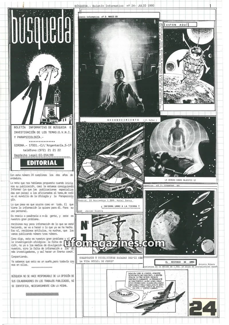Cover of Busqueda Boletin issue 24: BÚSQUEDA. Boletín Informativo