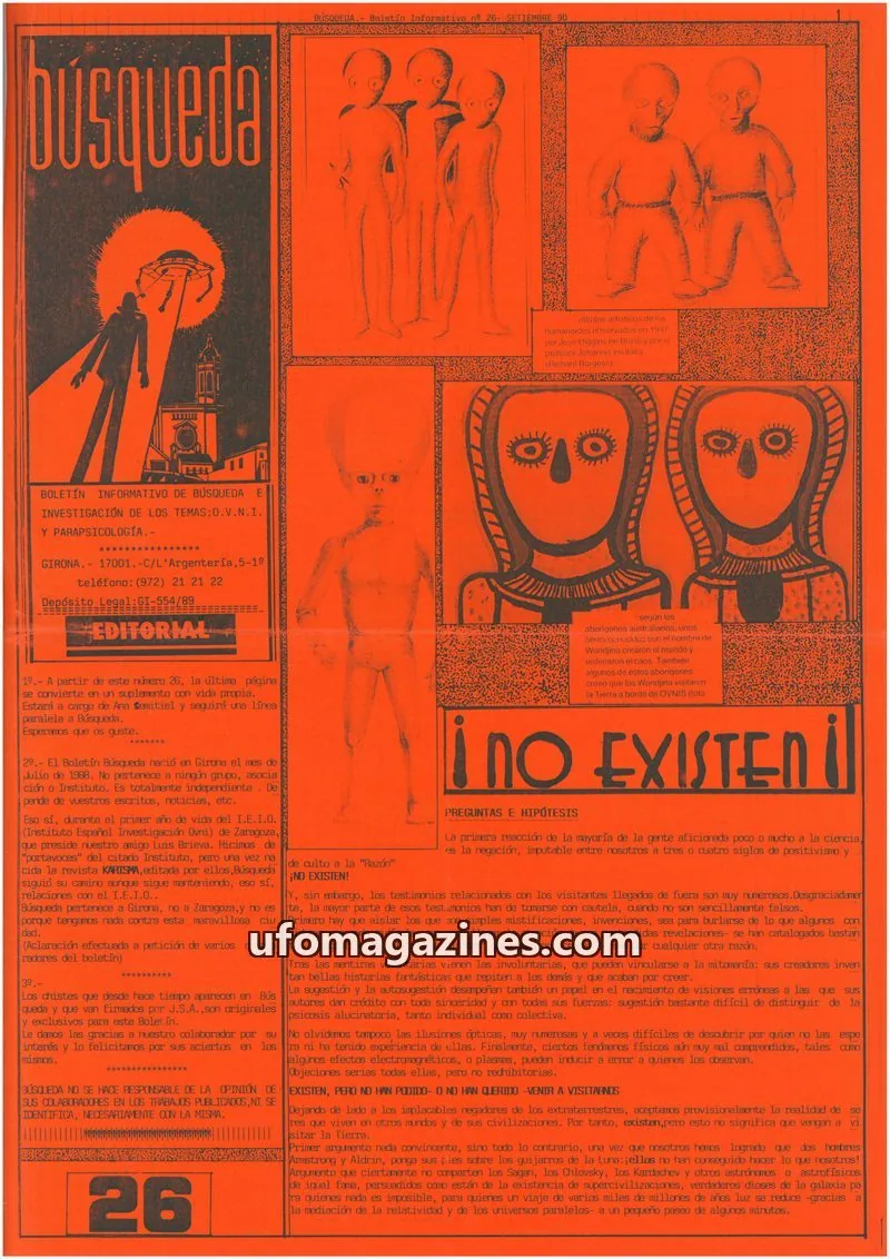 Cover of Busqueda Boletin issue 26: Búsqueda