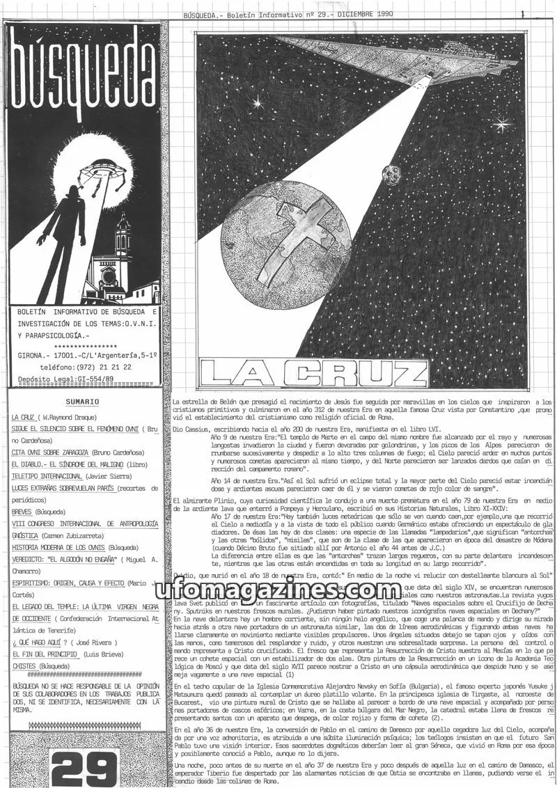 Cover of Busqueda Boletin issue 29: BÚSQUEDA