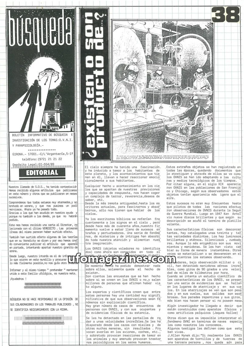 Cover of Busqueda Boletin issue 38: Búsqueda