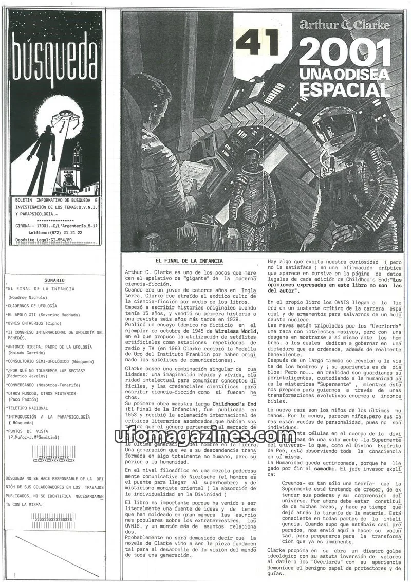 Cover of Busqueda Boletin issue 41: Búsqueda