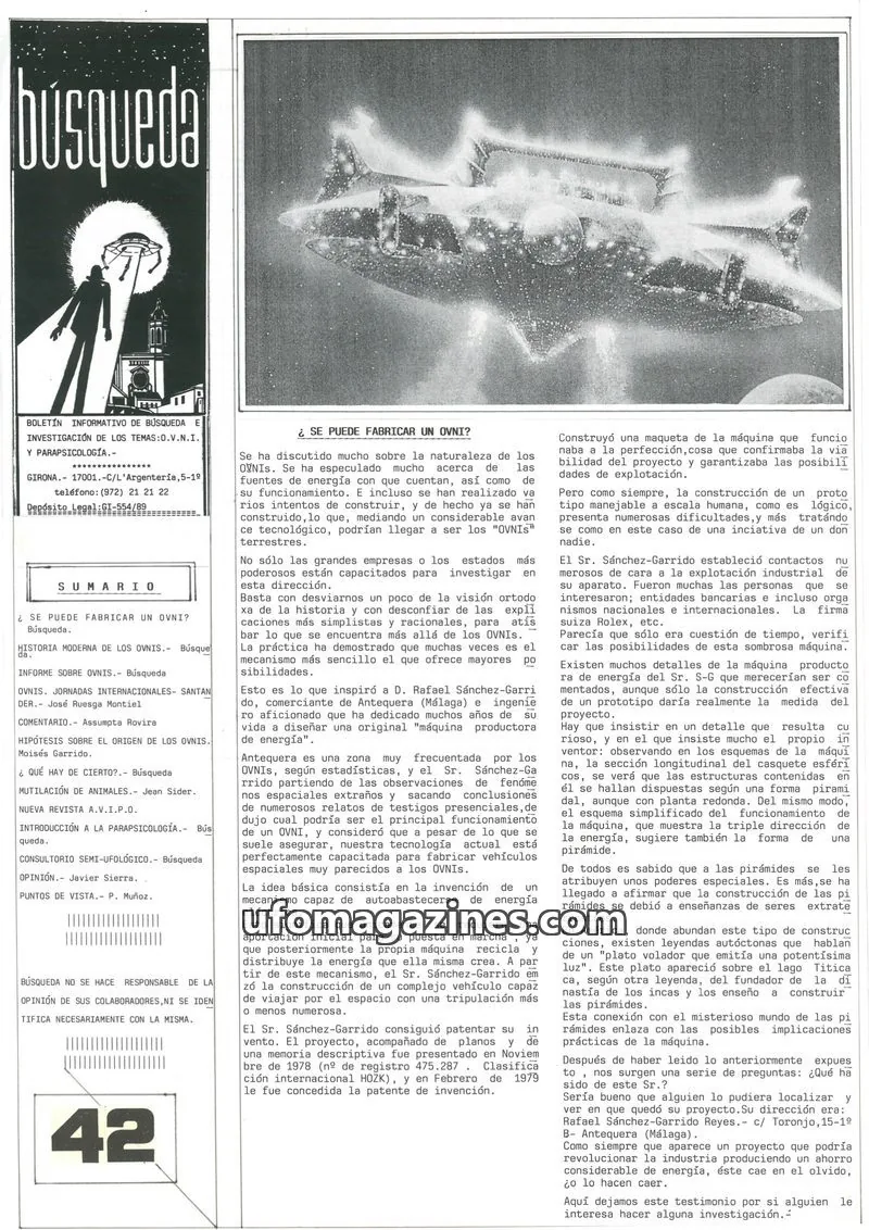 Cover of Busqueda Boletin issue 42: Búsqueda