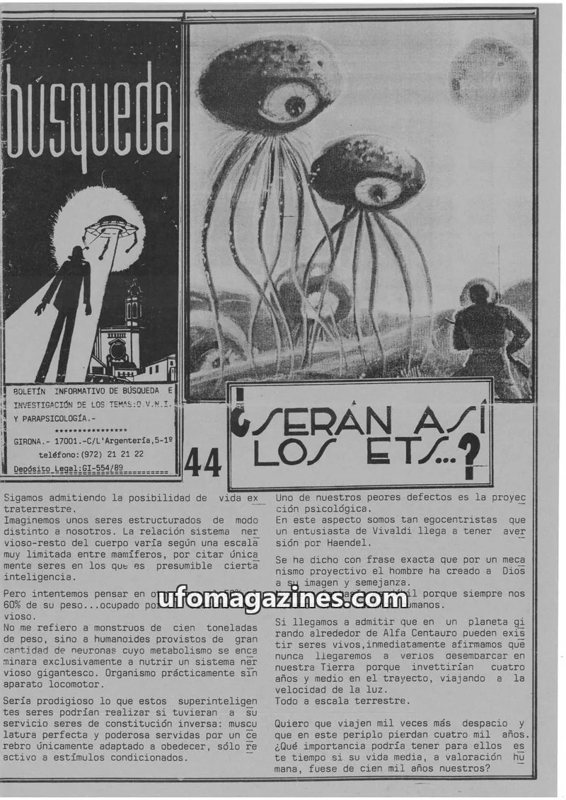 Cover of Busqueda Boletin issue 44: BÚSQUEDA