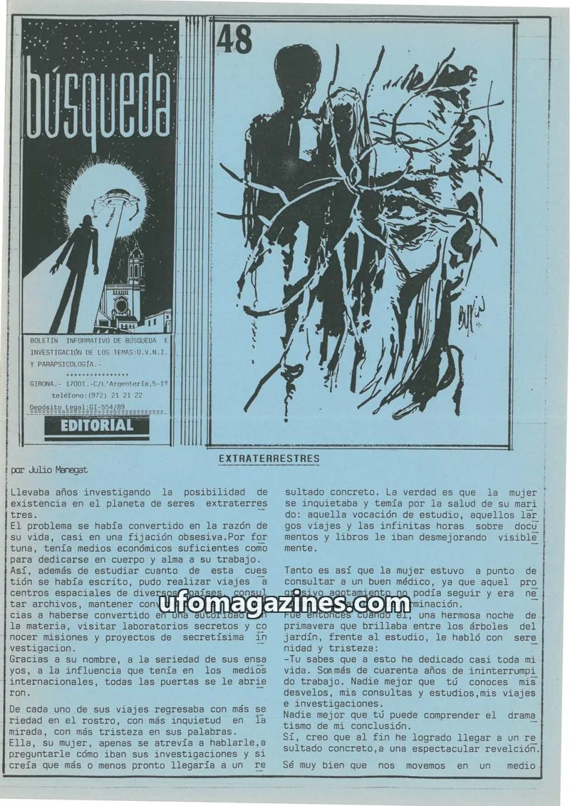 Cover of Busqueda Boletin issue 48: Búsqueda