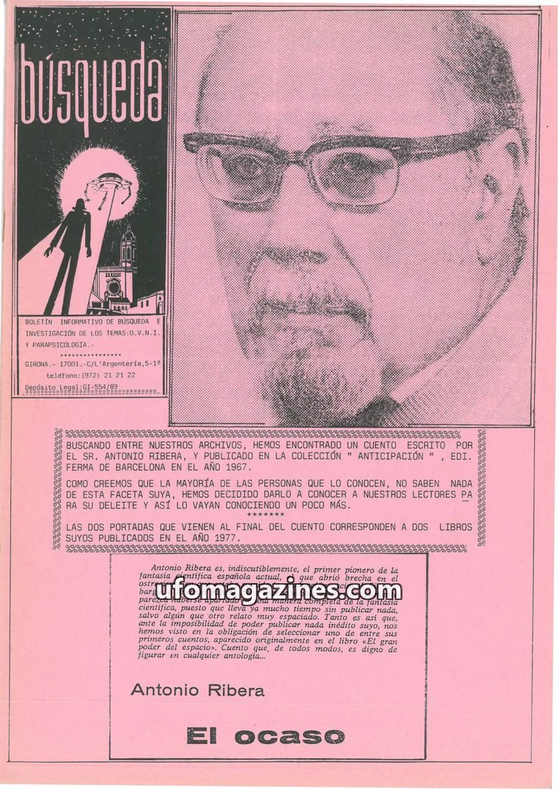 Cover of Busqueda Boletin issue 51: BÚSQUEDA