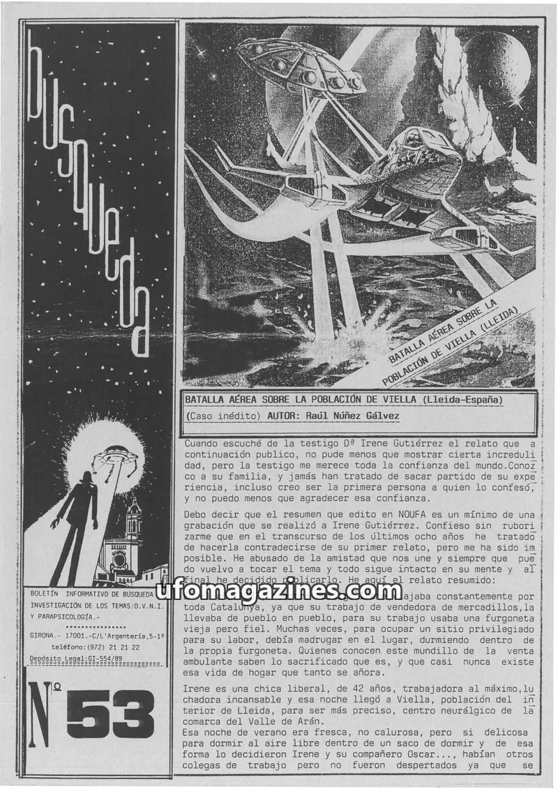 Cover of Busqueda Boletin issue 53: BÚSQUEDA