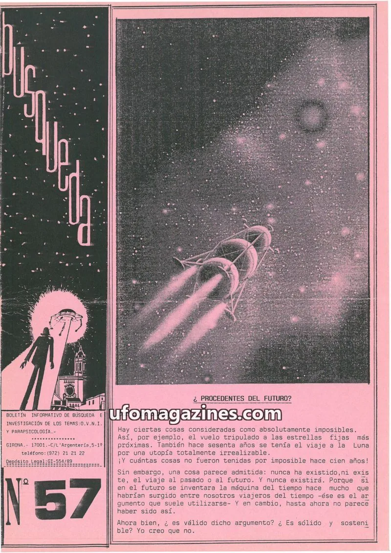 Cover of Busqueda Boletin issue 57: BÚSQUEDA