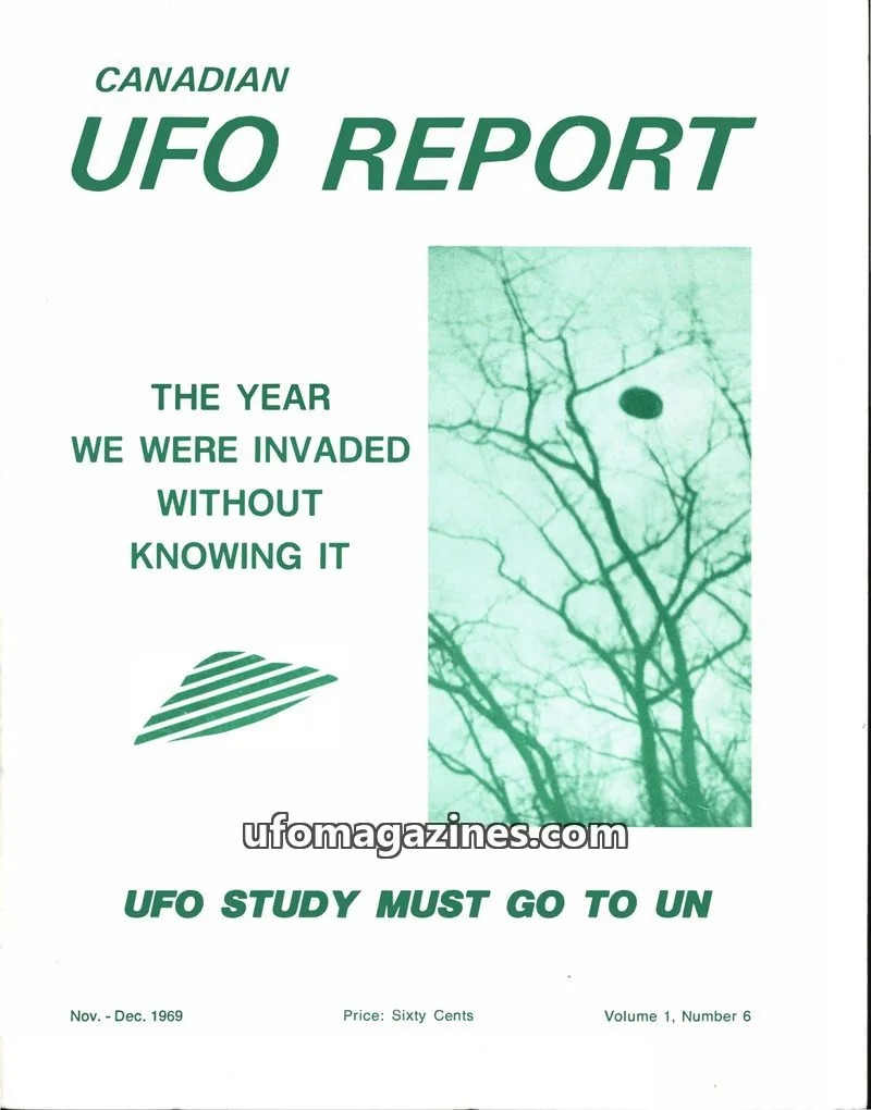 Cover of Canadian UFO Report (Magor) issue Number 6: CANADIAN UFO REPORT