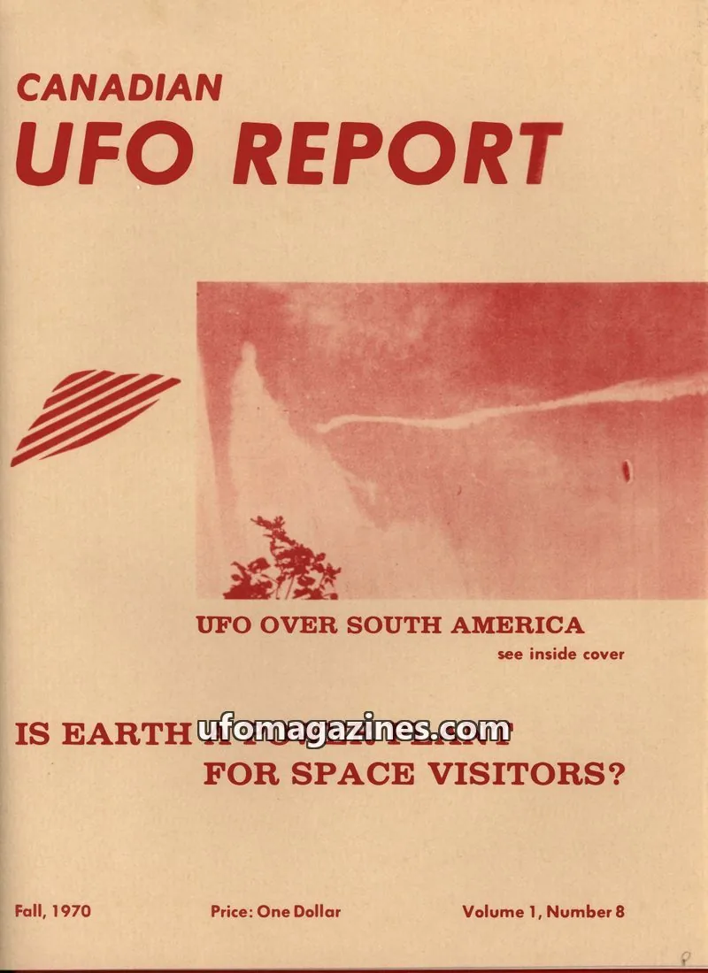 Cover of Canadian UFO Report (Magor) issue Volume 1, Number 8: CANADIAN UFO REPORT