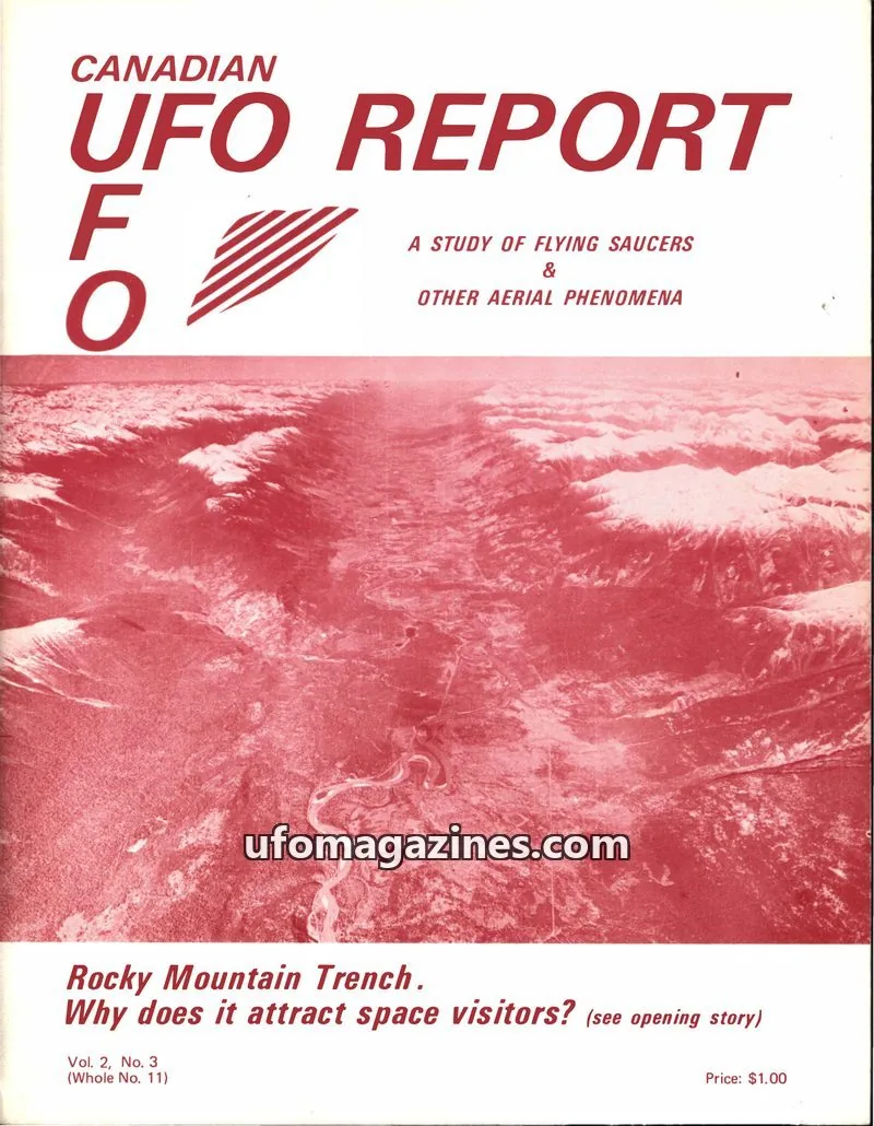 Cover of Canadian UFO Report (Magor) issue Vol. 2, No. 3 (Whole No. 11): CANADIAN UFO REPORT