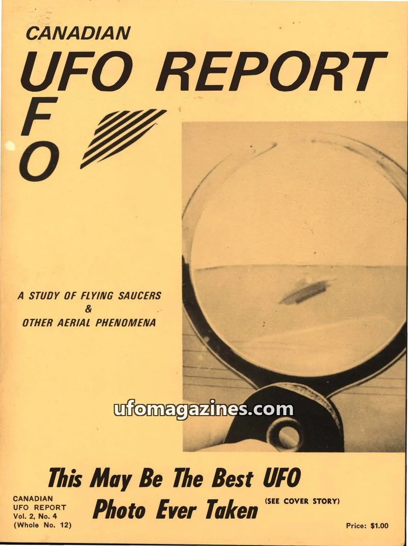 Cover of Canadian UFO Report (Magor) issue Vol. 2, No. 4 (Whole No. 12): CANADIAN UFO REPORT