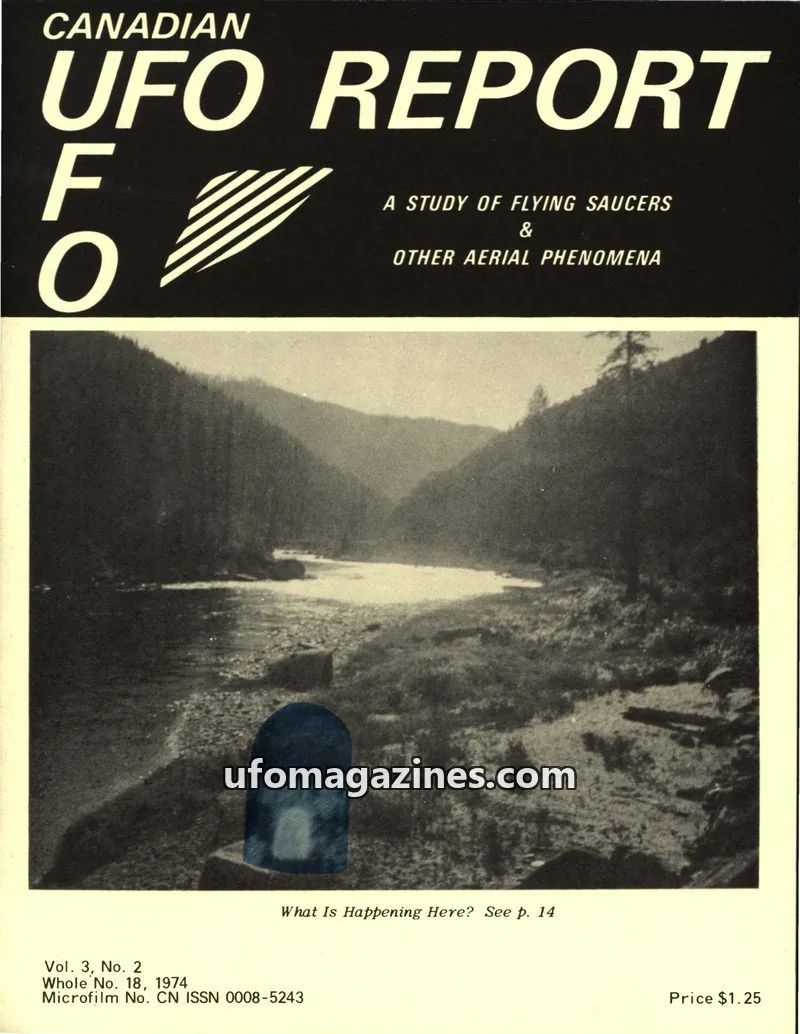 Cover of Canadian UFO Report (Magor) issue Vol. 3, No. 2: CANADIAN UFO REPORT