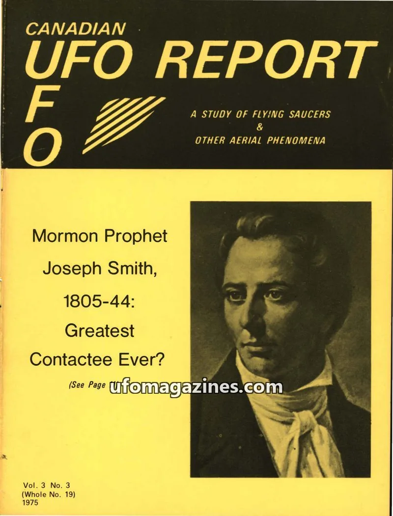 Cover of Canadian UFO Report (Magor) issue Vol. 3 No. 3 (Whole No. 19): CANADIAN UFO REPORT